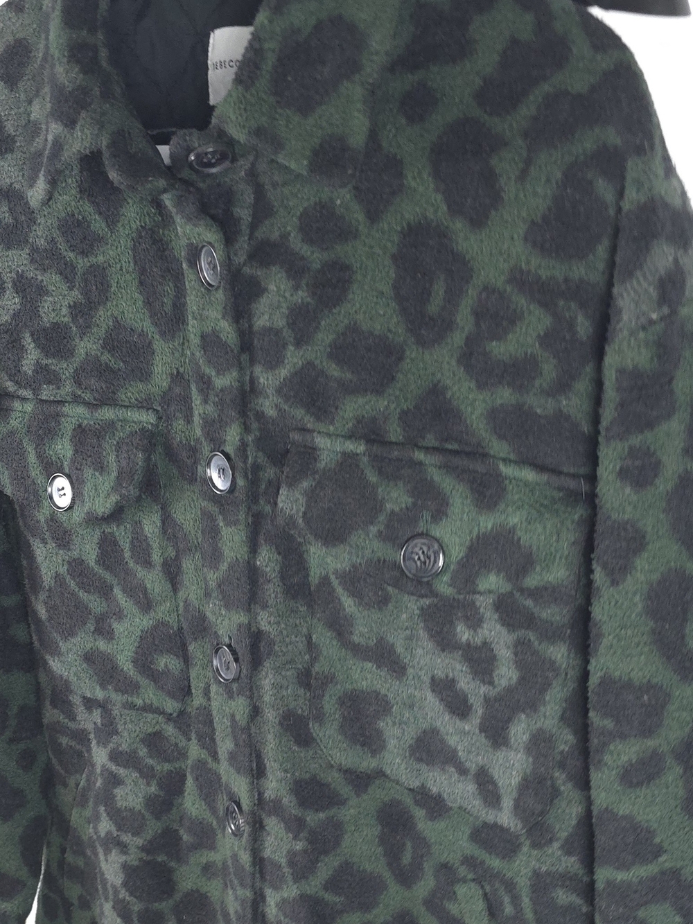 Rebecca Minkoff Raegan Green Leopard Jacket Med M - Picture 6 of 12